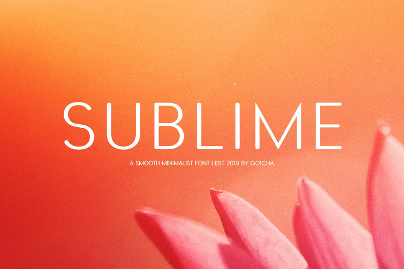 Sublime Font 1
