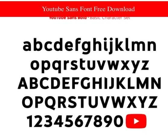 Youtube Sans Font 3