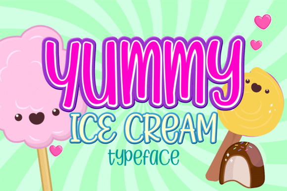 Yummy Ice Cream Font 1