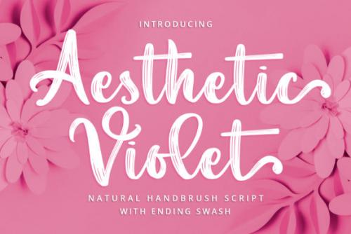 Aesthetic Violet Font 0