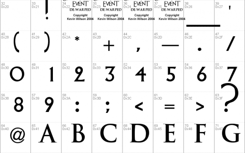 An Unfortunate Event Font 1