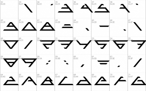 Angled Font 2