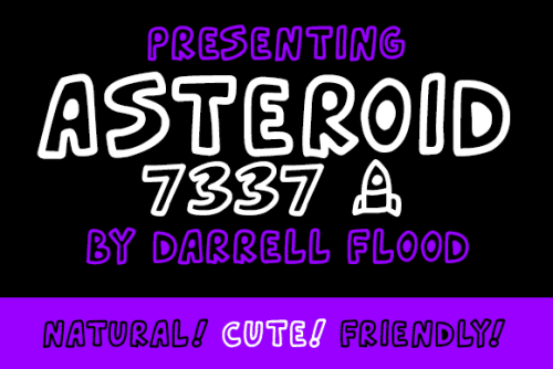 Asteroid 7337 Font 1