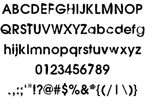 Avant Garden 2042 Font 2