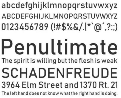 Bahnschrift Font 3