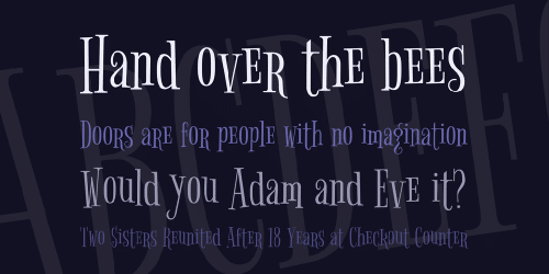 Bigelow Rules Font 2