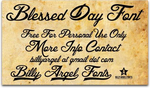 Blessed Day Font 1