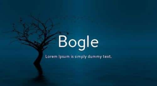Bogle Font 1