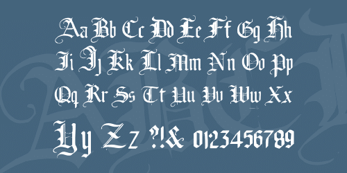 Broken Planewing Font 2