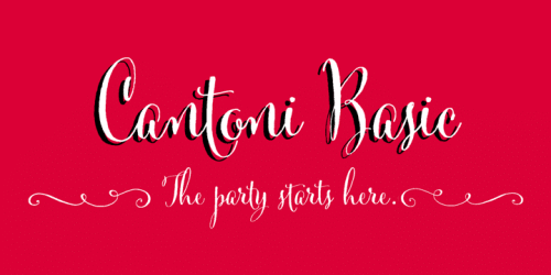 Cantoni Font 8