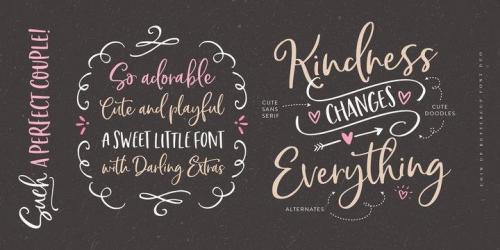 Chin Up Buttercup Font 5