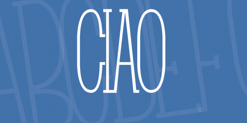 Ciao Font 1