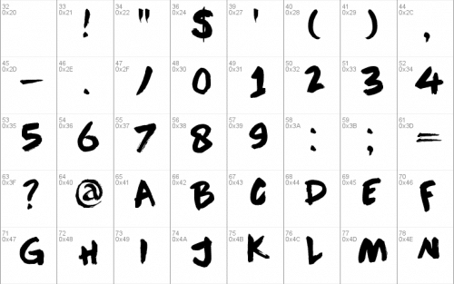 DK Downward Fall Font 1