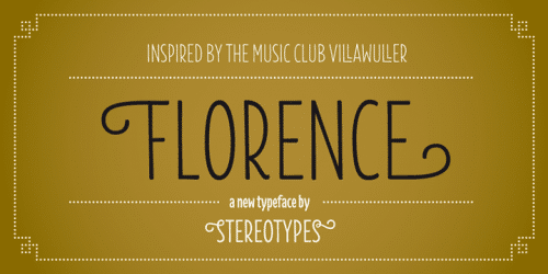 Florence Font 1