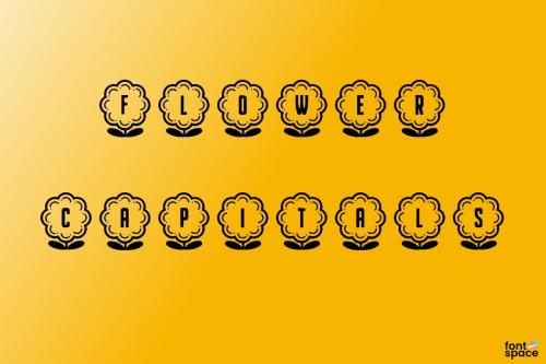 Flower Capitals Font 1