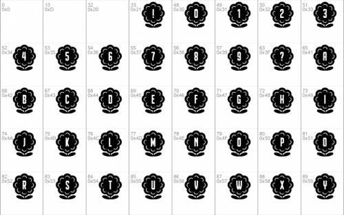Flower Capitals Font 2