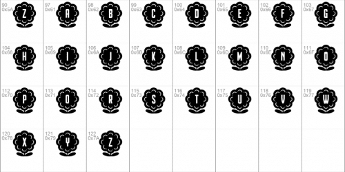 Flower Capitals Font 3