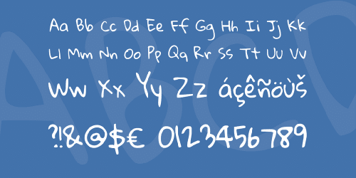 Gloria Hallelujah Font 4