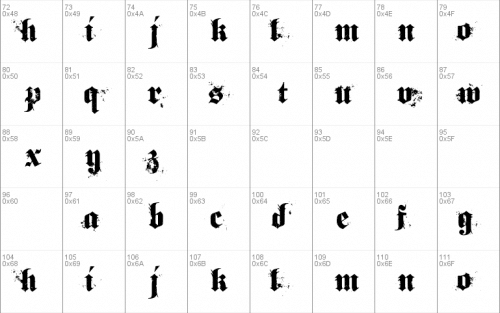 Gothical Font 3
