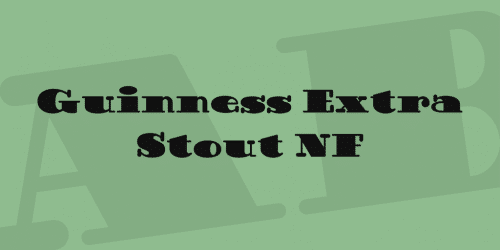 Guinness Extra Stout NF Font 1