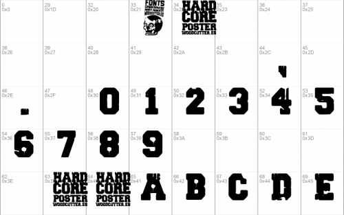 Hardcore Poster Font 1