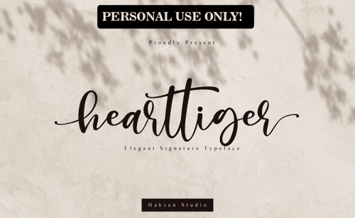 Hearttiger Font