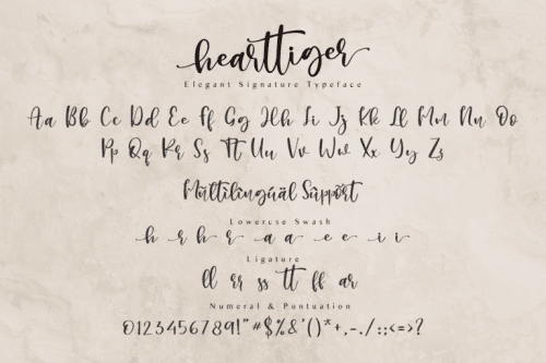 Hearttiger Font 4