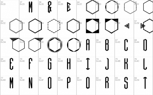 Hex Font 1