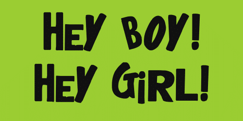 HeyBoy! HeyGirl! Font 1