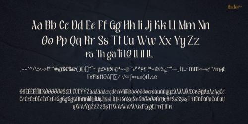Hildor Script  Font 6