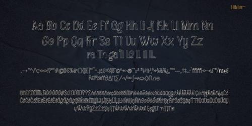 Hildor Script  Font 8