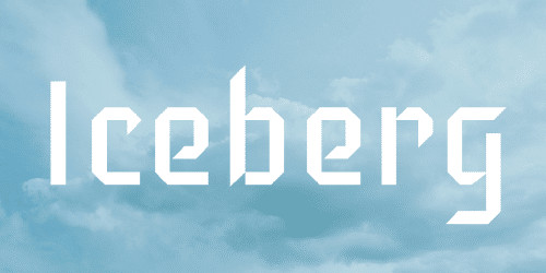 Iceberg Font 1