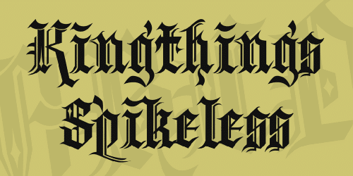 Kingthings Spikeless Font 1