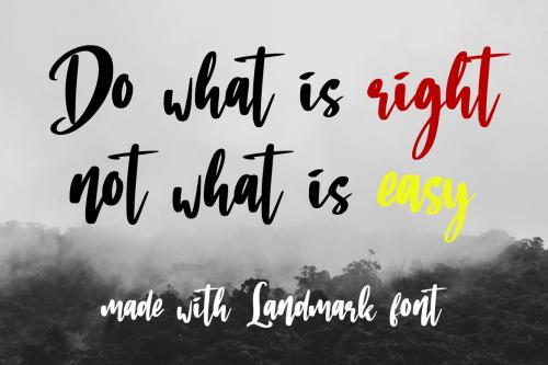 Landmark Brush Font 4