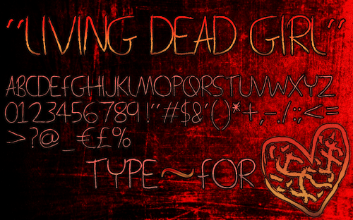 Living Dead Girl Font