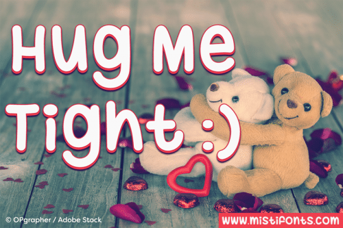 MF Hug Me Tight Font 1