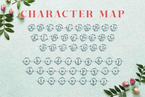 Marliana Monogram Font 7