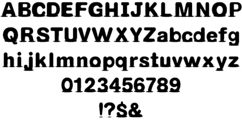 Melted Font 2