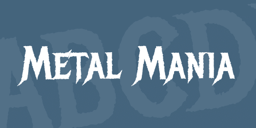 Metal Mania Font 1