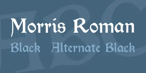 Morris Roman Font 1