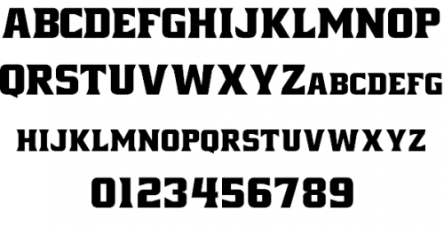 NCAA Cal Poly Mustangs Font 2