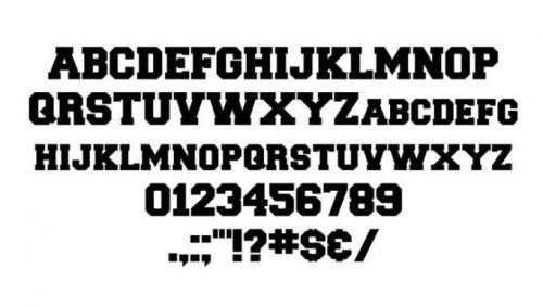 NFL Font 3