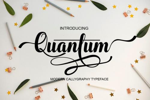 Quantum Calligraphy Font 3