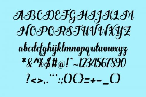 Quantum Calligraphy Font 6