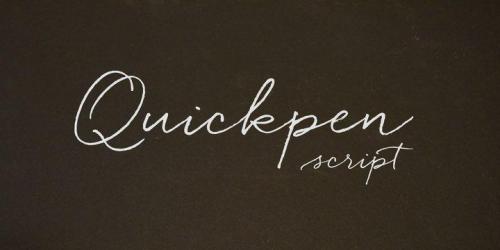 Quickpen Font 1