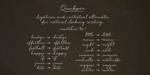 Quickpen Font 7