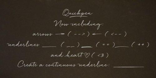 Quickpen Font 8