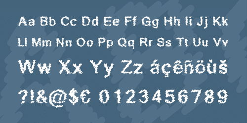 Scribbled Font 3