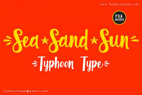 Sea Sand Sun Font