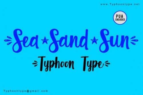 Sea Sand Sun Font 1